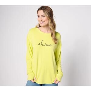 Studio Park Plus Shirt sz 1X Kerstin Lindquist Affirmations Knit NWT #H232